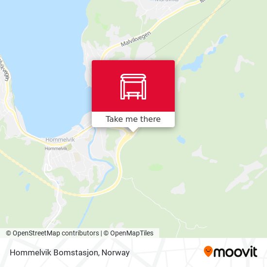 Hommelvik Bomstasjon map