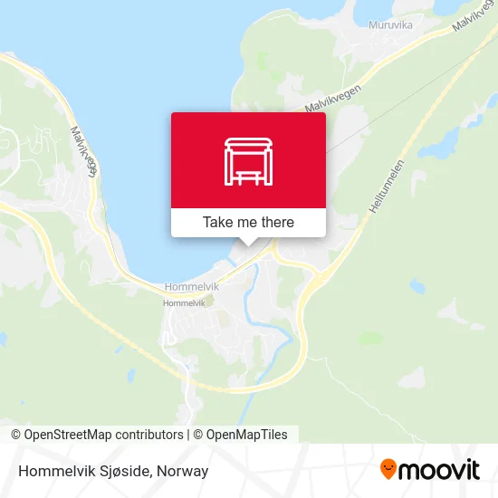 Hommelvik Sjøside map