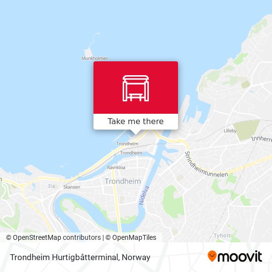 Trondheim Hurtigbåtterminal map