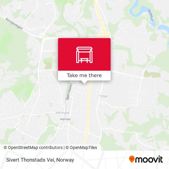 Sivert Thonstads Vei map