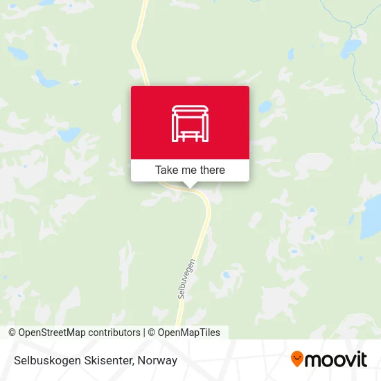 Selbuskogen Skisenter map