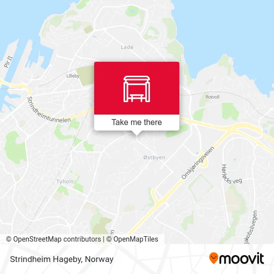 Strindheim Hageby map