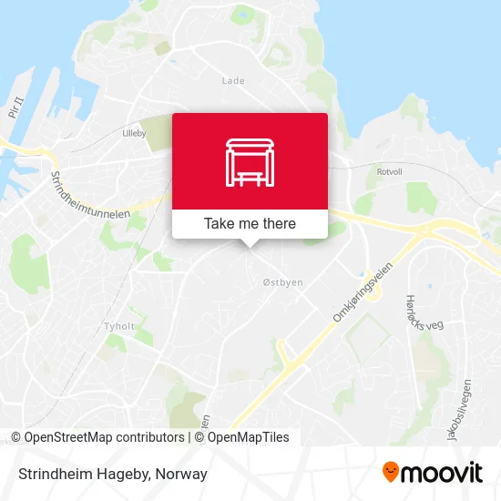 Strindheim Hageby map