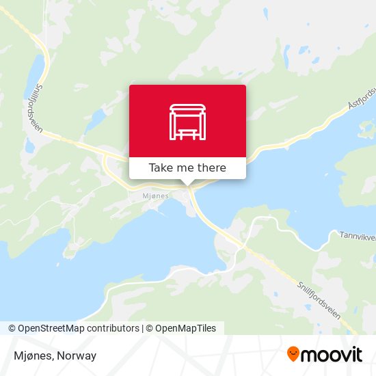 Mjønes map