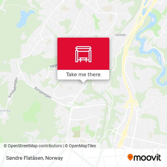 Søndre Flatåsen map