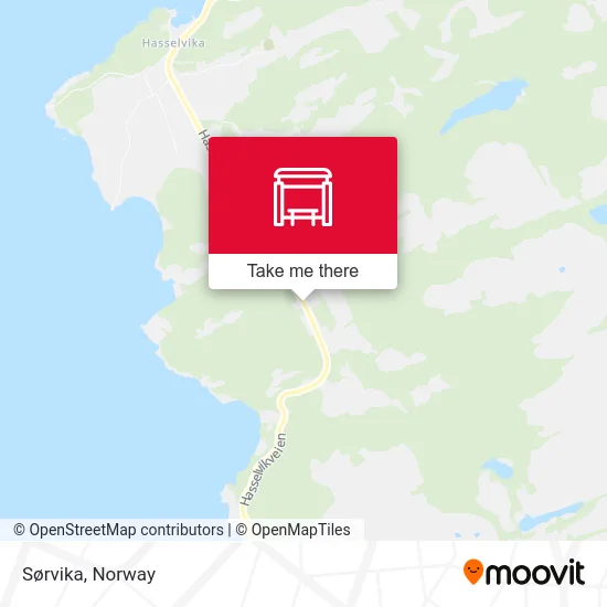 Sørvika map