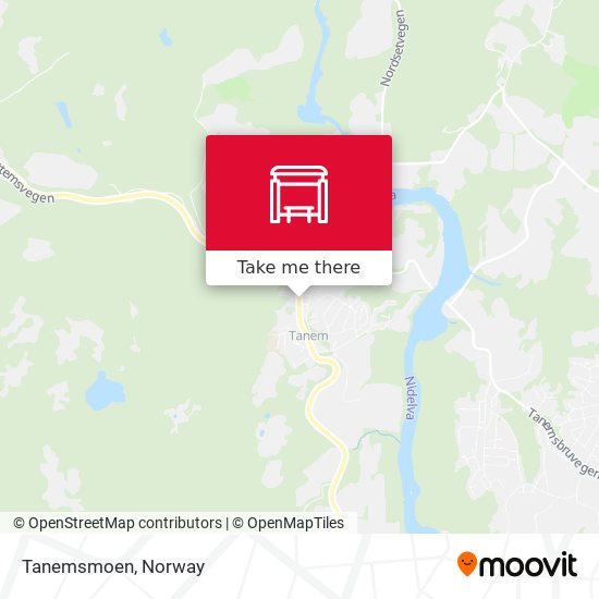 Tanemsmoen map