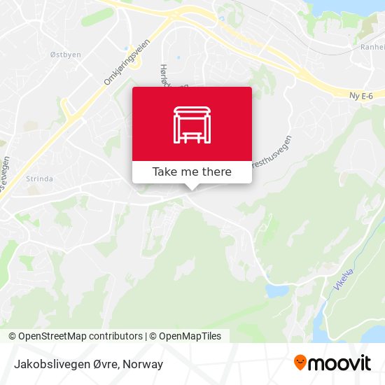 Jakobslivegen Øvre map