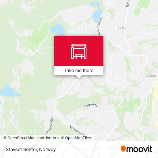 Stavset Senter map