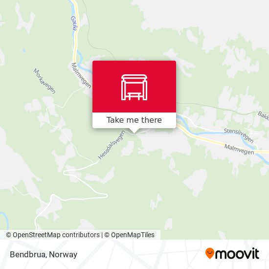 Bendbrua map