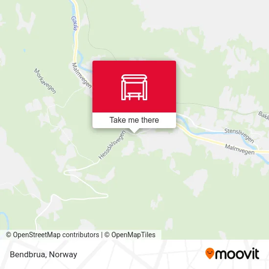 Bendbrua map