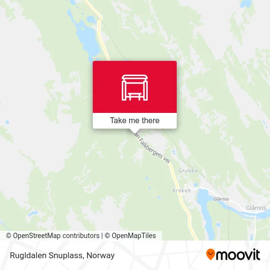 Rugldalen Snuplass map