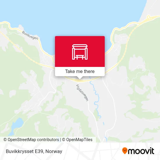 Buvikkrysset E39 map