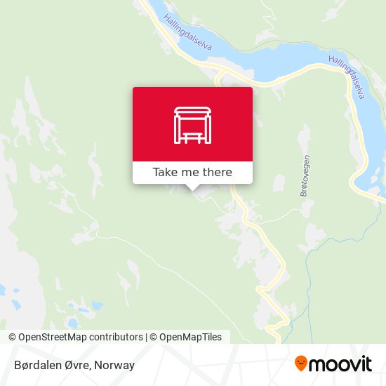 Børdalen Øvre map