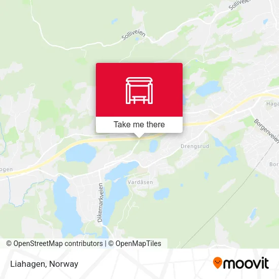 Liahagen map