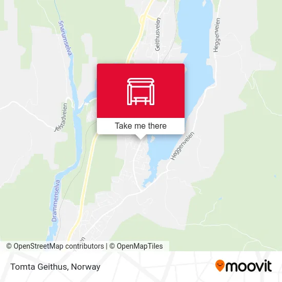 Tomta Geithus map