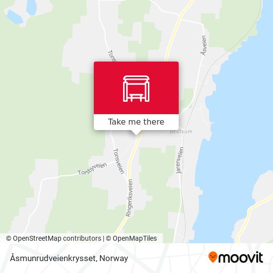 Åsmunrudveienkrysset map