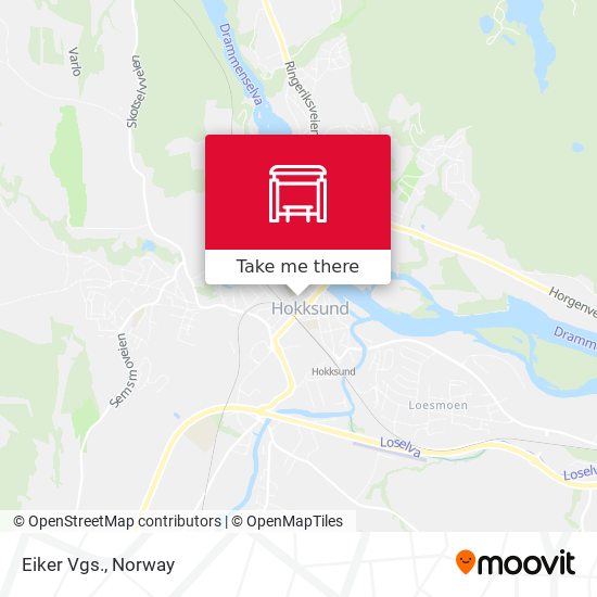 Eiker Vgs. map