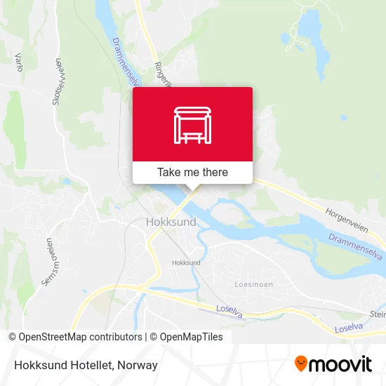 Hokksund Hotellet map