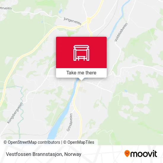 Vestfossen Brannstasjon map