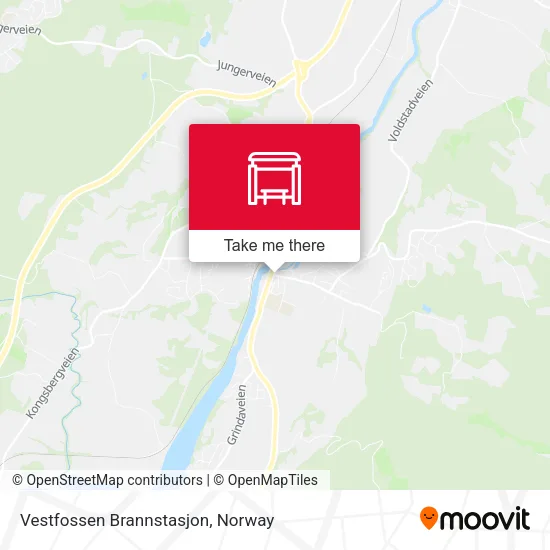 Vestfossen Brannstasjon map