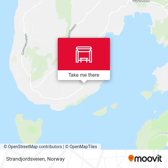 Strandjordsveien map