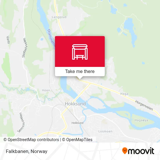 Falkbanen map