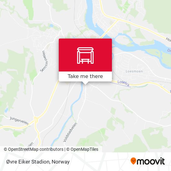 Øvre Eiker Stadion map