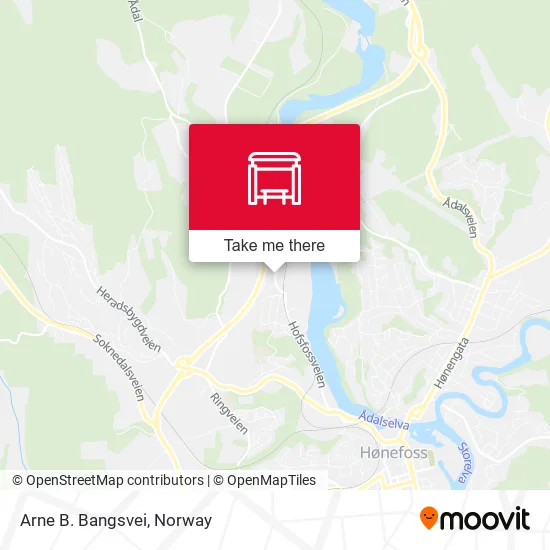 Arne B. Bangsvei map