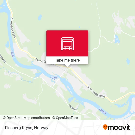 Flesberg Kryss map