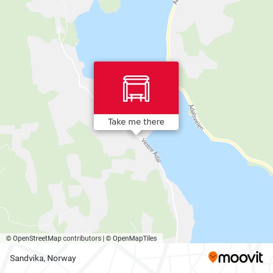 Sandvika map