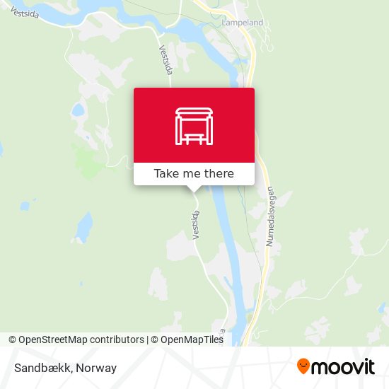 Sandbækk map