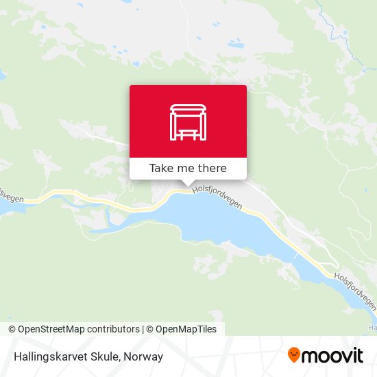 Hallingskarvet Skule map