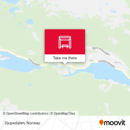 Djupedalen map