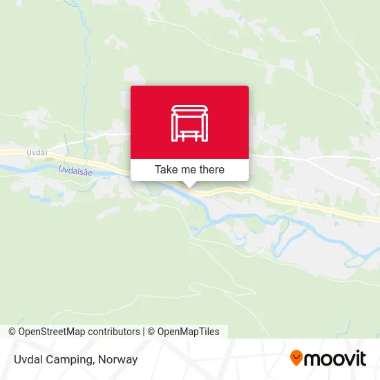 Uvdal Camping map
