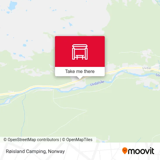 Røisland Camping map