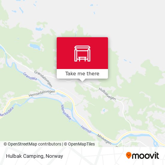 Hulbak Camping map