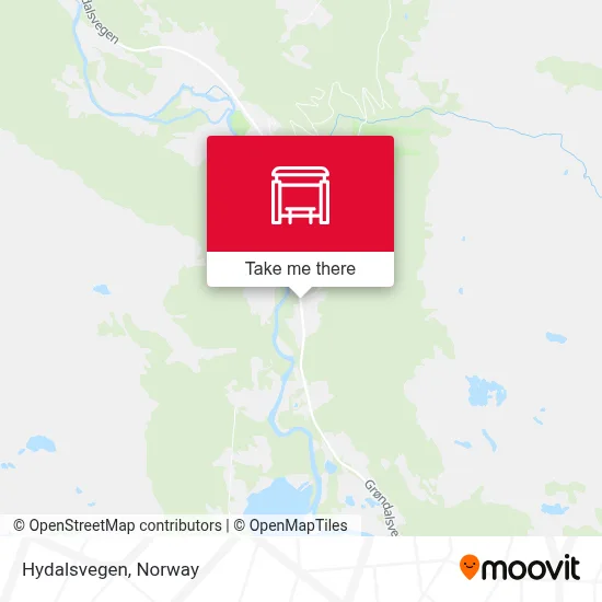 Hydalsvegen map