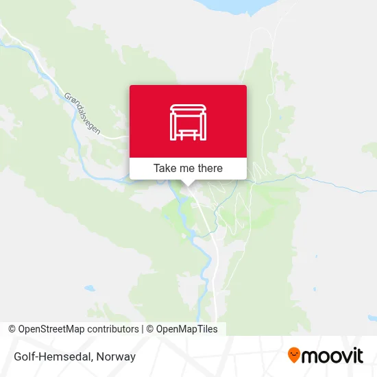 Golf-Hemsedal map