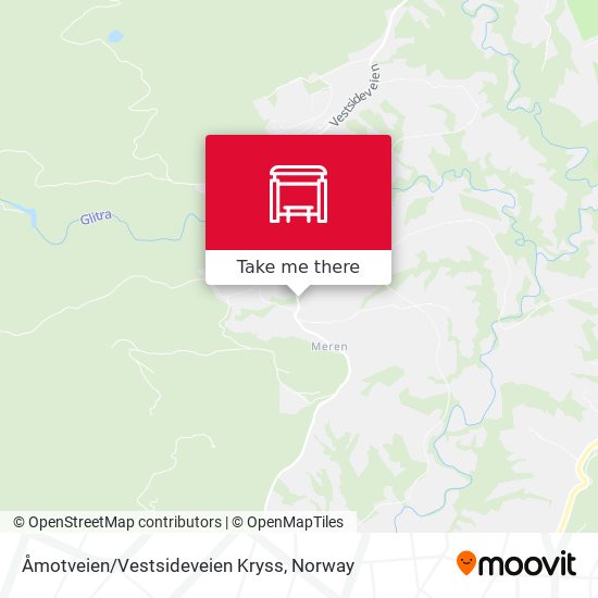 Åmotveien/Vestsideveien Kryss map