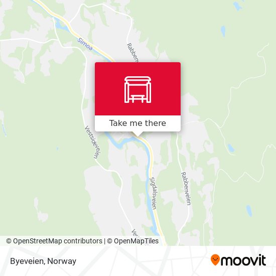 Byeveien map