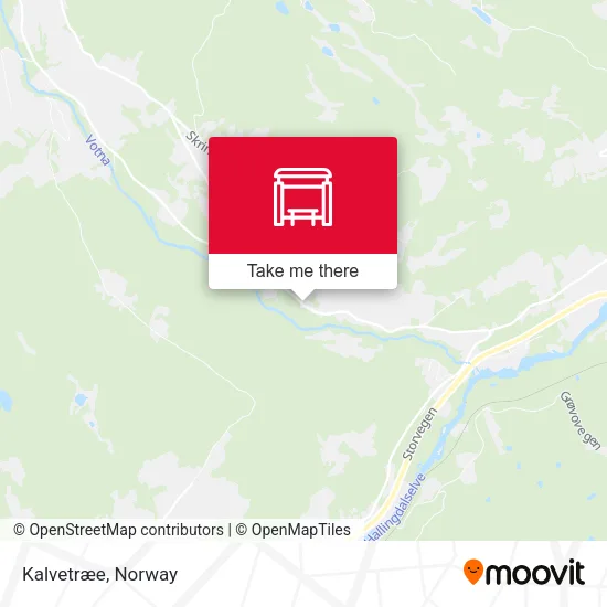Kalvetræe map
