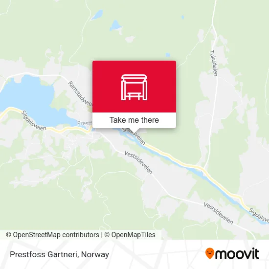 Prestfoss Gartneri map