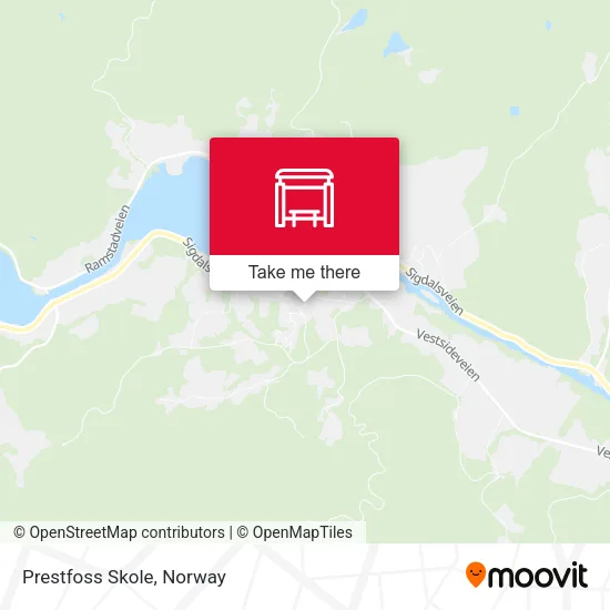 Prestfoss Skole map
