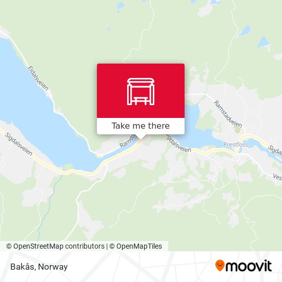 Bakås map