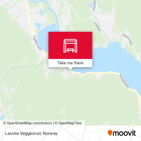 Lauvlia Veggesrud map