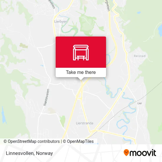 Linnesvollen map