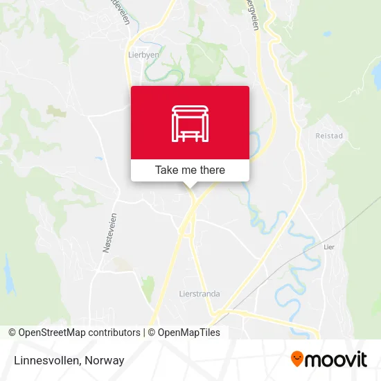 Linnesvollen map