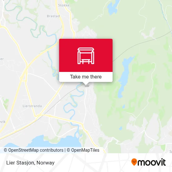 Lier Stasjon map