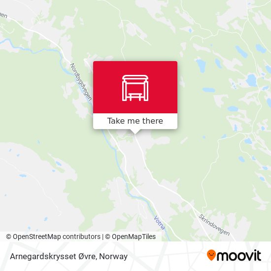 Arnegardskrysset Øvre map